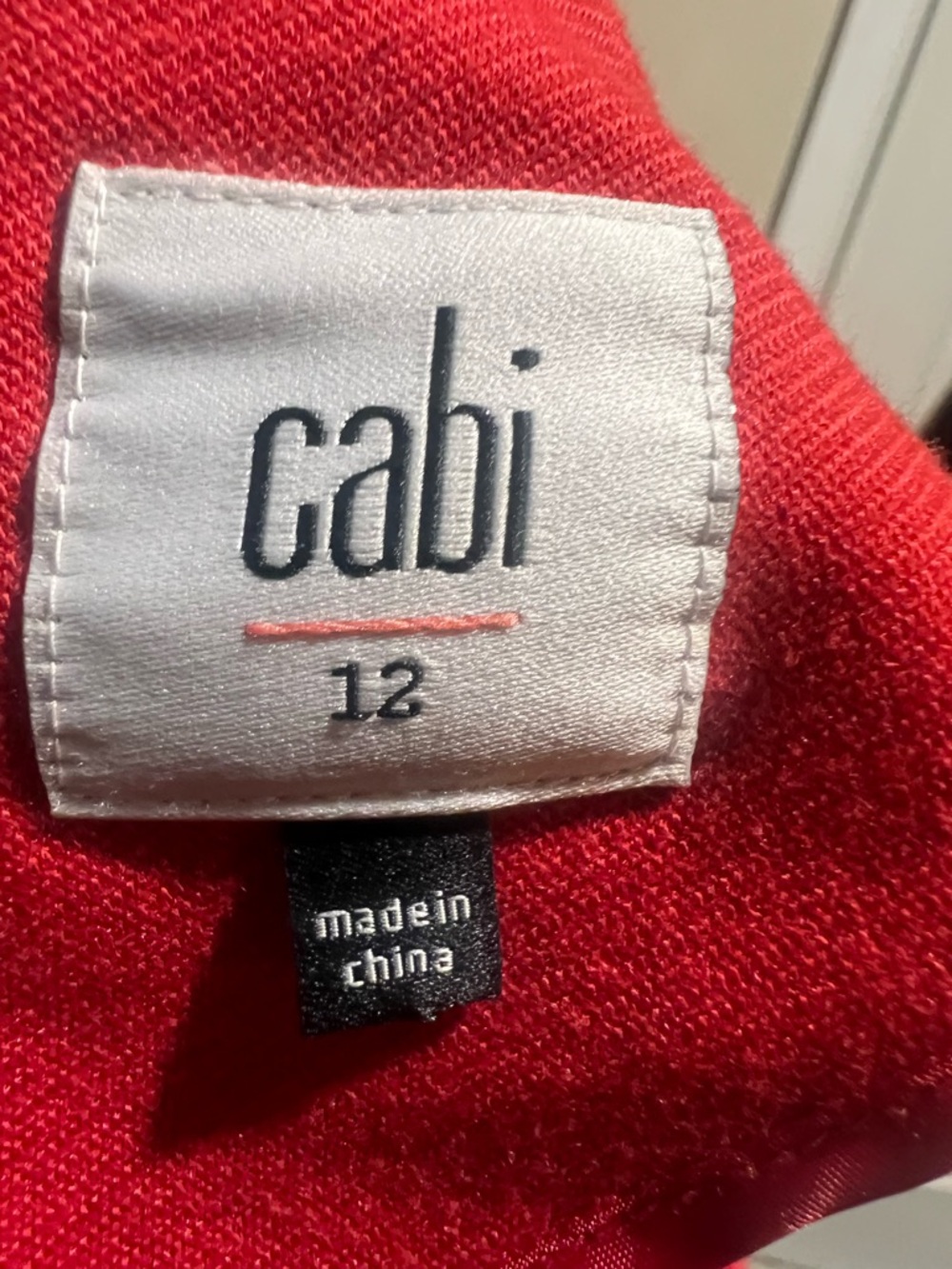 Cabi Women’s Red Button-Front Jacket - Picture 3 of 3